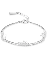 Lacoste Crocodile Charm Chain Bracelet