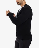 X-Ray Men's Basic Ribbed Cardigan