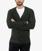 X-Ray Men's Basic Ribbed Cardigan