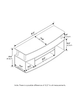 Furinno Jaya Large Entertainment Center Hold up to 55 in. Tv