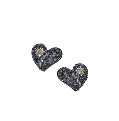 Star Heart Stud Earrings