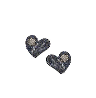 Sohi Star Heart Stud Earrings