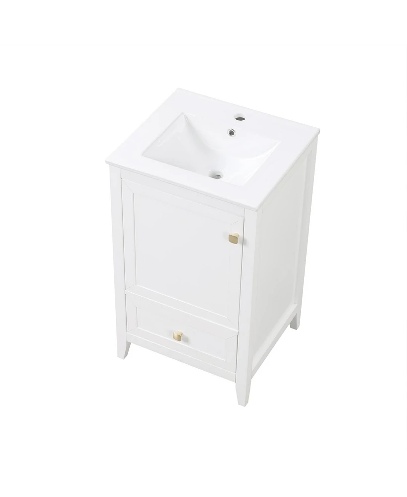 Slickblue Modern Bathroom Vanity with Sink for Stylish Storage and Functionality