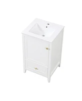 Slickblue Modern Bathroom Vanity with Sink for Stylish Storage and Functionality