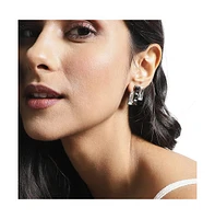 Crystal Bar Stud Earrings