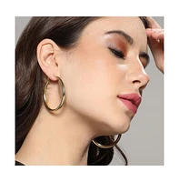 Sohi Minimal Circular Hoop Earrrings