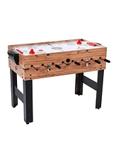 Lancaster Gaming Company Lancaster 3 in 1 Pool Billiard, Slide Hockey, Foosball Combo Arcade Game Table
