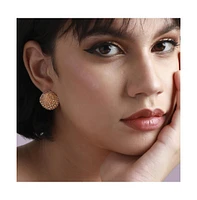 Sohi Pearl Seashell Stud Earrings