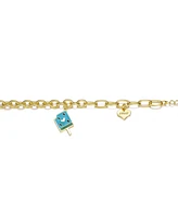 GiGiGirl 14K Gold Plated Charm Bracelet