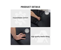 gaomon 80.7" Modern Square Armrest Cushioned Sofa with Storage Bag and Cup Holders, Small Couch Mid Century for Living Room, Apartment Office