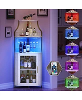 gaomon Corner Bar Cabinet