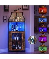 gaomon Corner Bar Cabinet