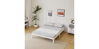 Slickblue Wooden Bed Frame for Bedroom with Sturdy Construction and Stylish Design