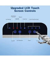 Jinjunye Ice Maker Countertop 28Lbs/Day, 15H Timer, 9 Ice Cubes in 6 Mins