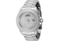 Invicta Men's 45619 Pro Diver Automatic 3 Hand Rhodium Dial Watch