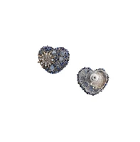 Sohi Flora Heart Stud Earrings