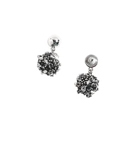 Sohi Embellished Cluster Drop Earrings