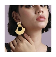 Sohi Metallic Drop Earrings