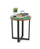 Slickblue Charming Round End Table for Stylish and Functional Living Room Decor