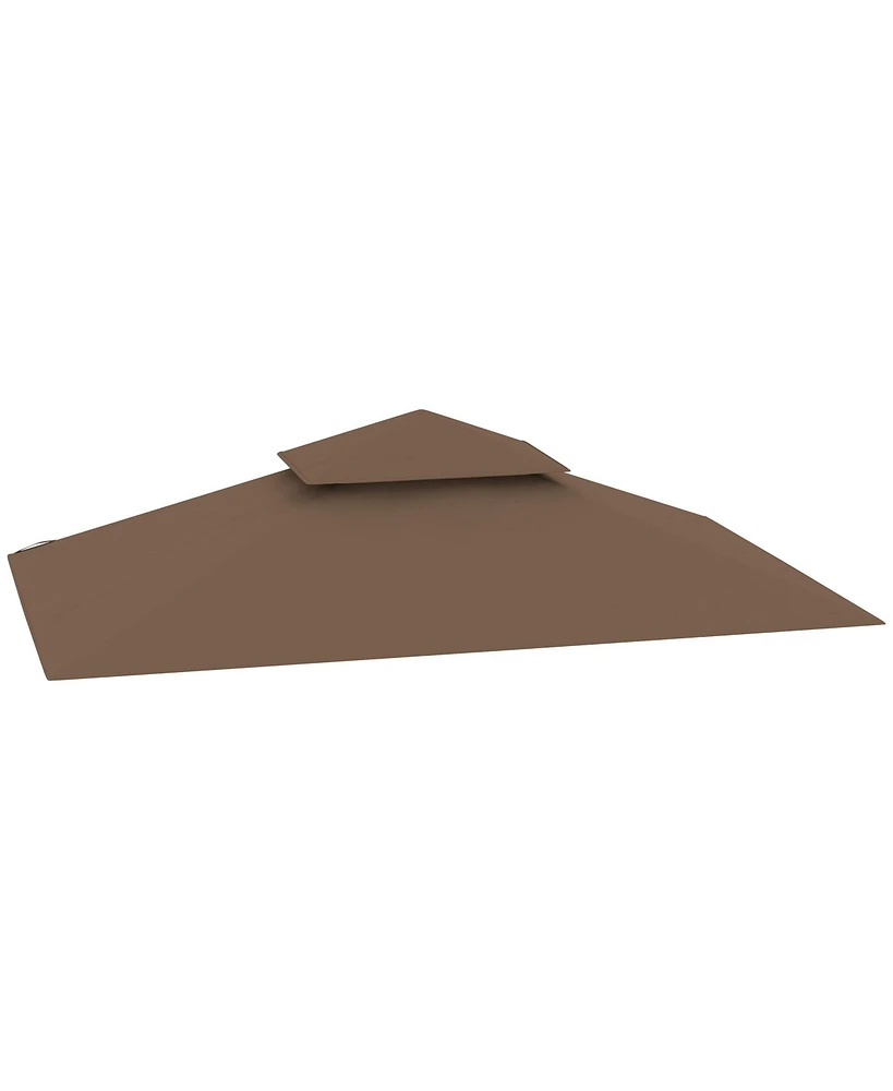 Outsunny 5' x 8' Grill Gazebo Canopy Replacement Cover Only,