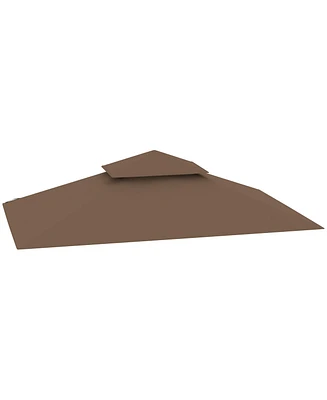 Outsunny 5' x 8' Grill Gazebo Canopy Replacement Cover Only,