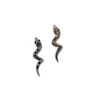 Sohi Crystal Snake Drop Earrings