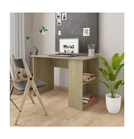 vidaXL Desk Sonoma Oak 43.3"x23.6"x28.7" Engineered Wood