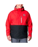 Columbia Men's Scarlet Ohio State Buckeyes Big Tall Field Bound Omni-Tech Full-Zip Jacket