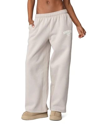 Edikted Womens Brooklyn Ny Sweatpants