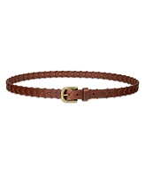 Levi's Women's Fully Adjustable Skinny Braided Genuine Leather Belt