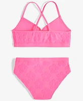 Breaking Waves Big Girls Banded Bralette & Scoop Bottom Swimsuit