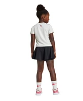 adidas Big Girls Disney Mickey Mouse Skirt and T-Shirt, 2-Piece Set