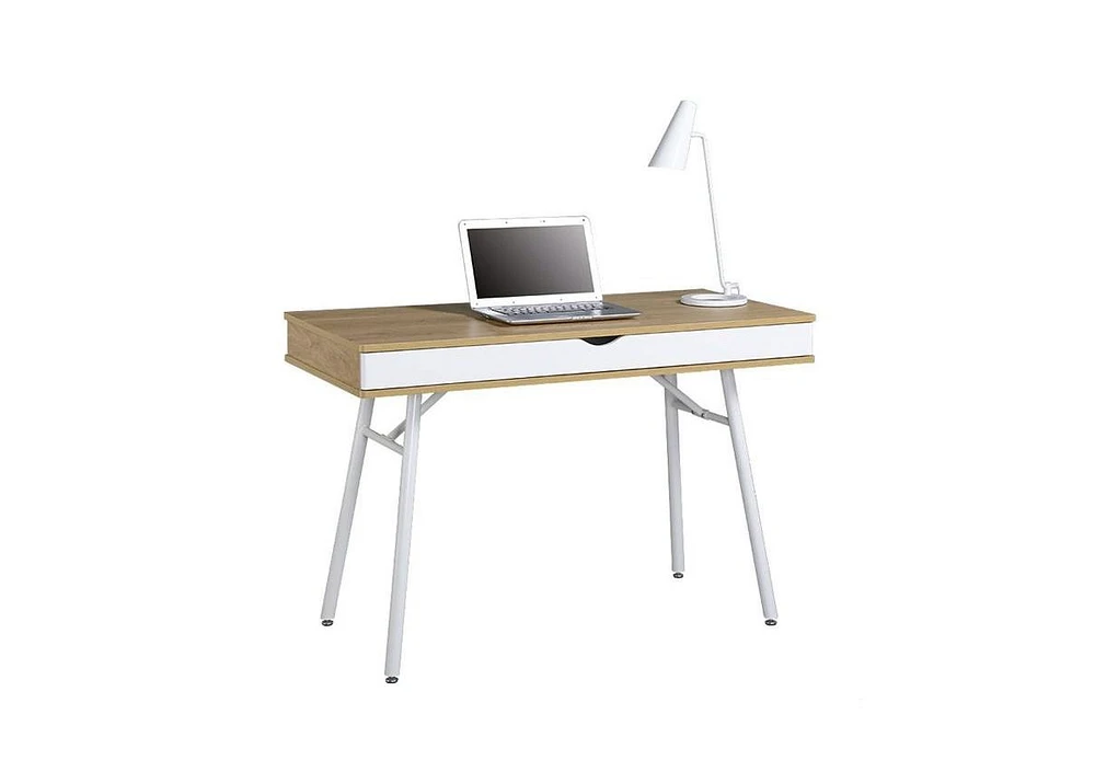 Slickblue Modern Heavy Duty Laptop Computer Desk with Storage Drawer For Home Office