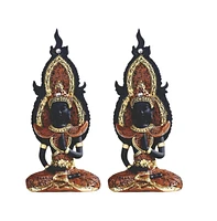 Fc Design "2-pc Set" 8"H Praying Thai Buddha in Red Figurine Statue Ornament Home Room Office Decor and Perfect Ideas for Housewarming, Holidays and B