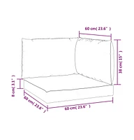 vidaXL Pallet Cushions 3 pcs Oxford Fabric
