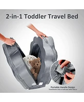 gaomon Portable Toddler Bed, Foldable Travel Bed for Kids Ages 1-5, Toddler Travel Bed Floor Bed for Sleeping, Soft and Safe