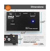 Pyle Phono Turntable Preamp with Rca Input & Low Noise Operation