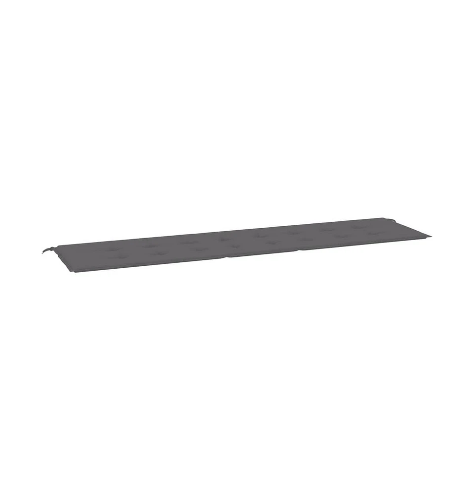 Garden Bench Cushion Anthracite 78.7"x19.7"x1.2" Oxford Fabric