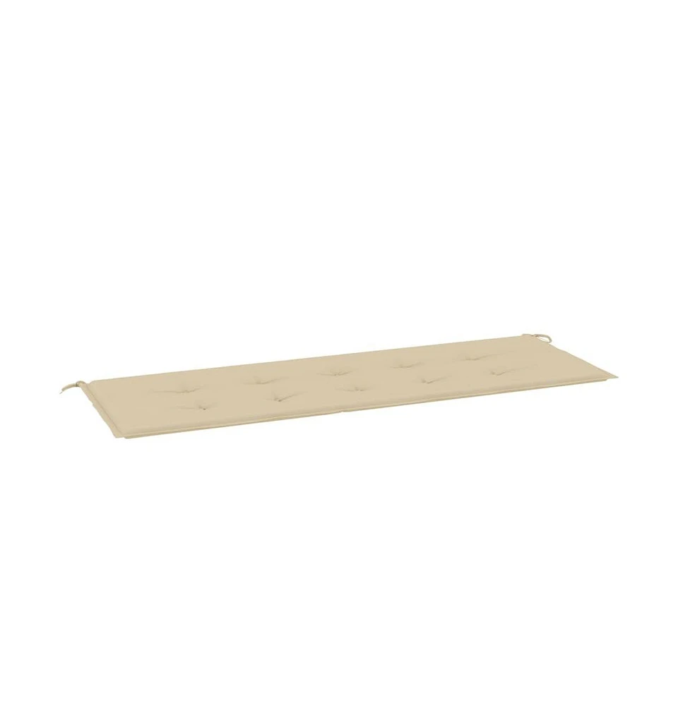 Garden Bench Cushion Beige 59.1"x19.7"x1.2" Oxford Fabric