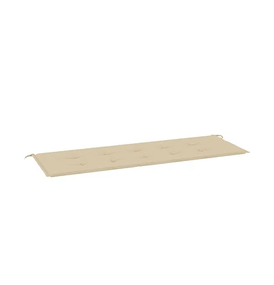 Garden Bench Cushion Beige 59.1"x19.7"x1.2" Oxford Fabric