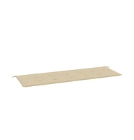 Garden Bench Cushion Beige 59.1"x19.7"x1.2" Oxford Fabric
