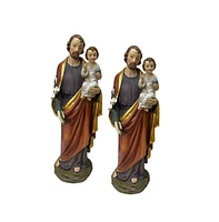 Fc Design "2-pc Set" 12"H St. Joesph Holding Baby Jesus Holy Figurine Statue Ornament Home Room Office Decor and Perfect Ideas for Housewarming, Holid