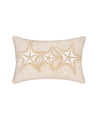 C&F Home Sea Stars 14" x 22" Chainstitch Throw Pillow