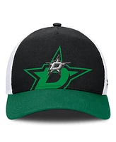 Fanatics Men's Black/Green Dallas Stars Authentic Pro A-Frame Rink Adjustable Hat