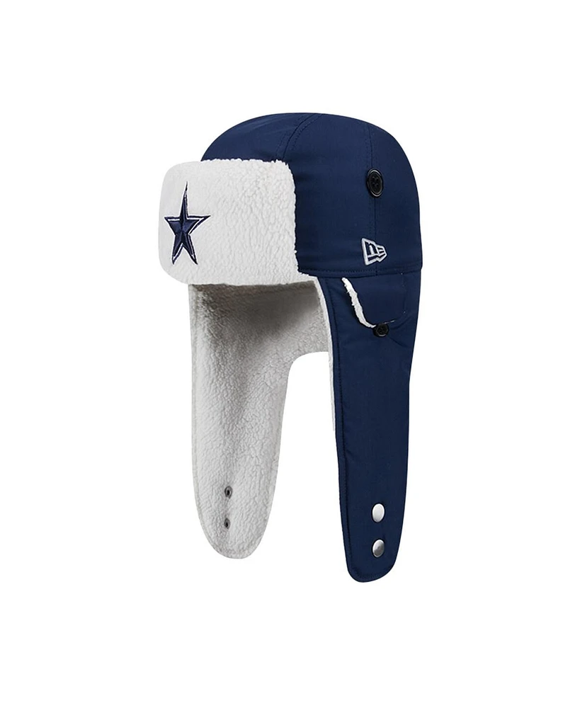 New Era Men's Navy Dallas Cowboys Sherpa Trapper Hat