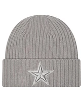 New Era Men's Gray Dallas Cowboys Color Pack Cuffed Knit Hat