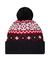 New Era Men's Navy Usmnt Nostalgia Cuffed Knit Hat with Pom