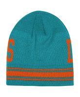 Outerstuff Big Boys and Girls Aqua Miami Dolphins Retro Knit Beanie