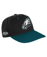 Outerstuff Big Boys and Girls Black/Midnight Green Philadelphia Eagles Pro-Sport Precurved Structured Adjustable Hat