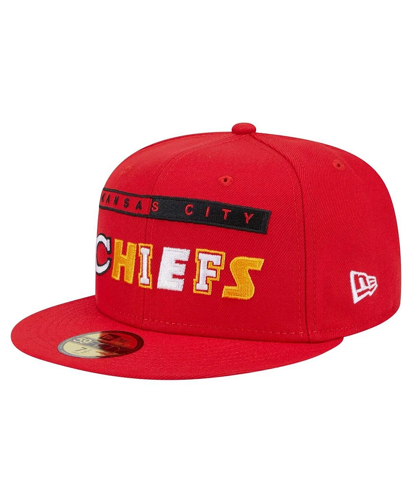 New Era Men's Red Kansas City Chiefs Ransom 59FIFTY Fitted Hat